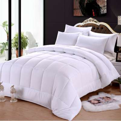 JR209 Hot Sale Home Textile Twin Size Solid Color Microfiber Comforter