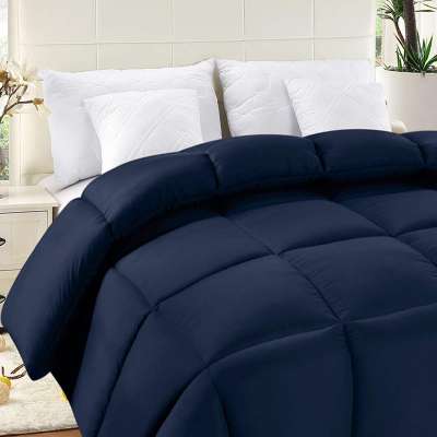 Equinox All-Season Solid Color Microfiber Brushed 100% Polyester Fill Quilted Comforter